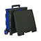 Bazic Products BAZIC Folding Cart on Wheels w/Lid Cover, 16 x 18 x 15in, Black/Blue 2197 - alternate 5